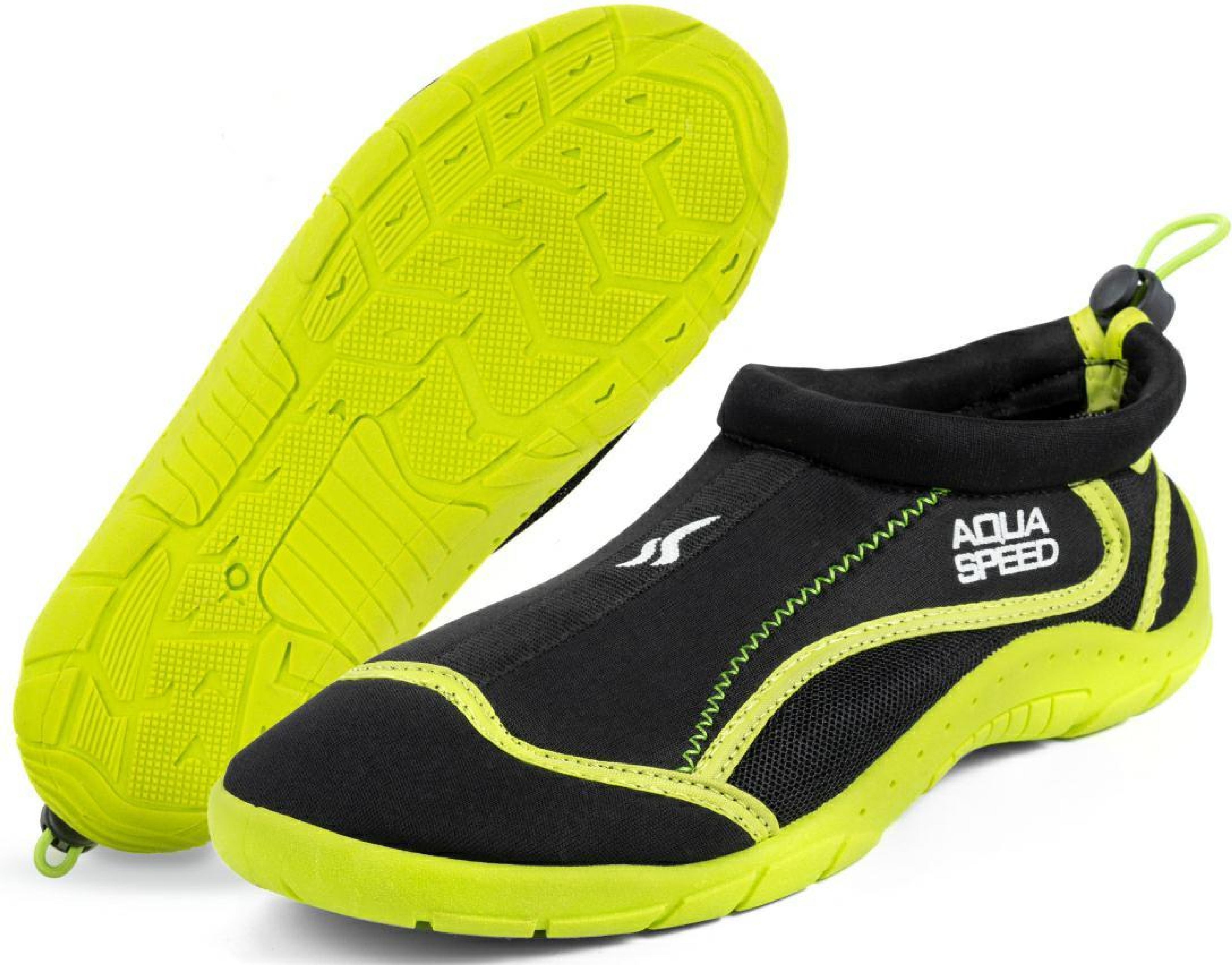 Аквашузы AQUA SPEED Aqua Shoe Model 28A 704-18 37 черные/желтые фото 