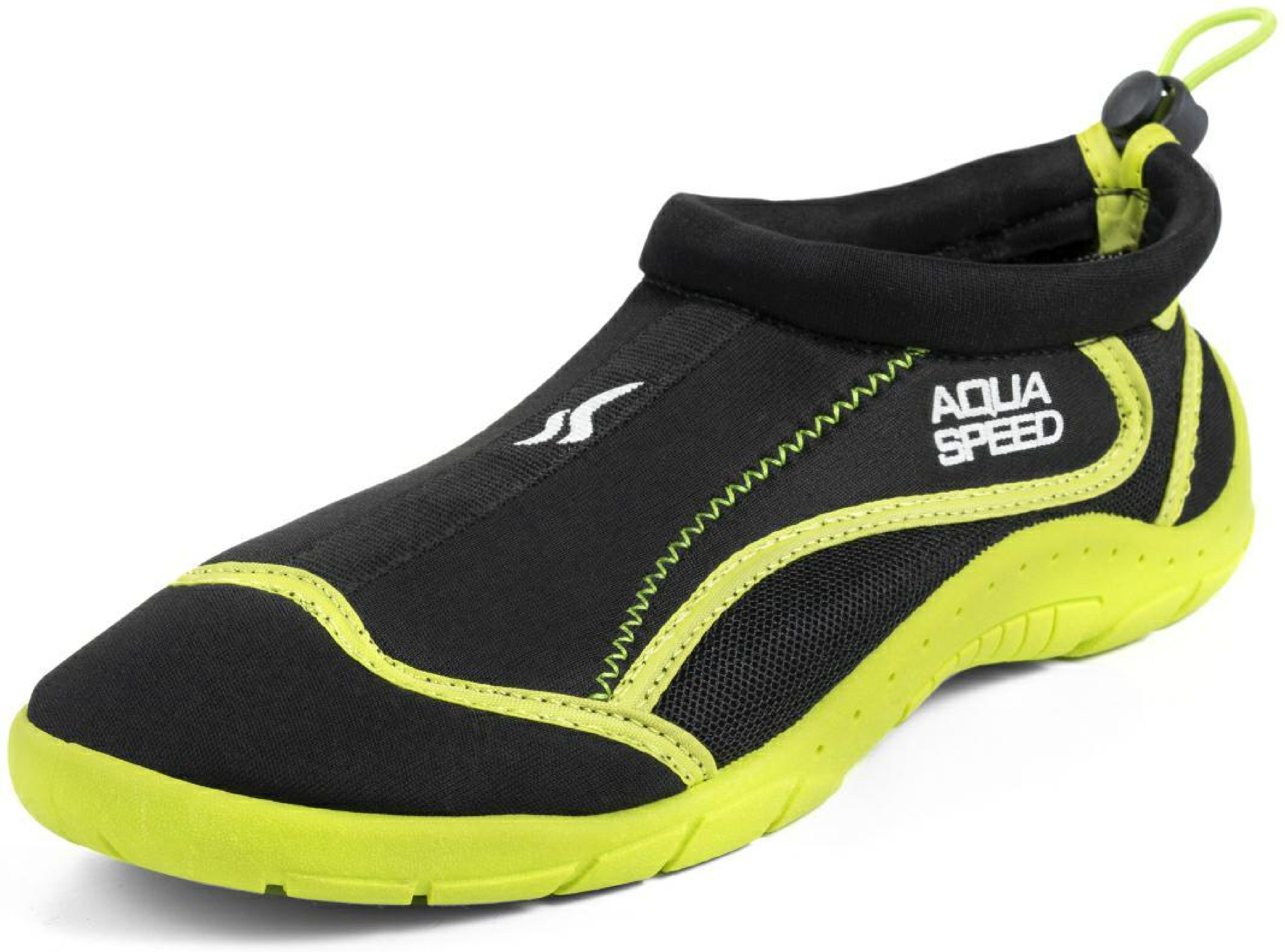 Аквашузы AQUA SPEED Aqua Shoe Model 28A 704-18 39 черные/желтые фото 