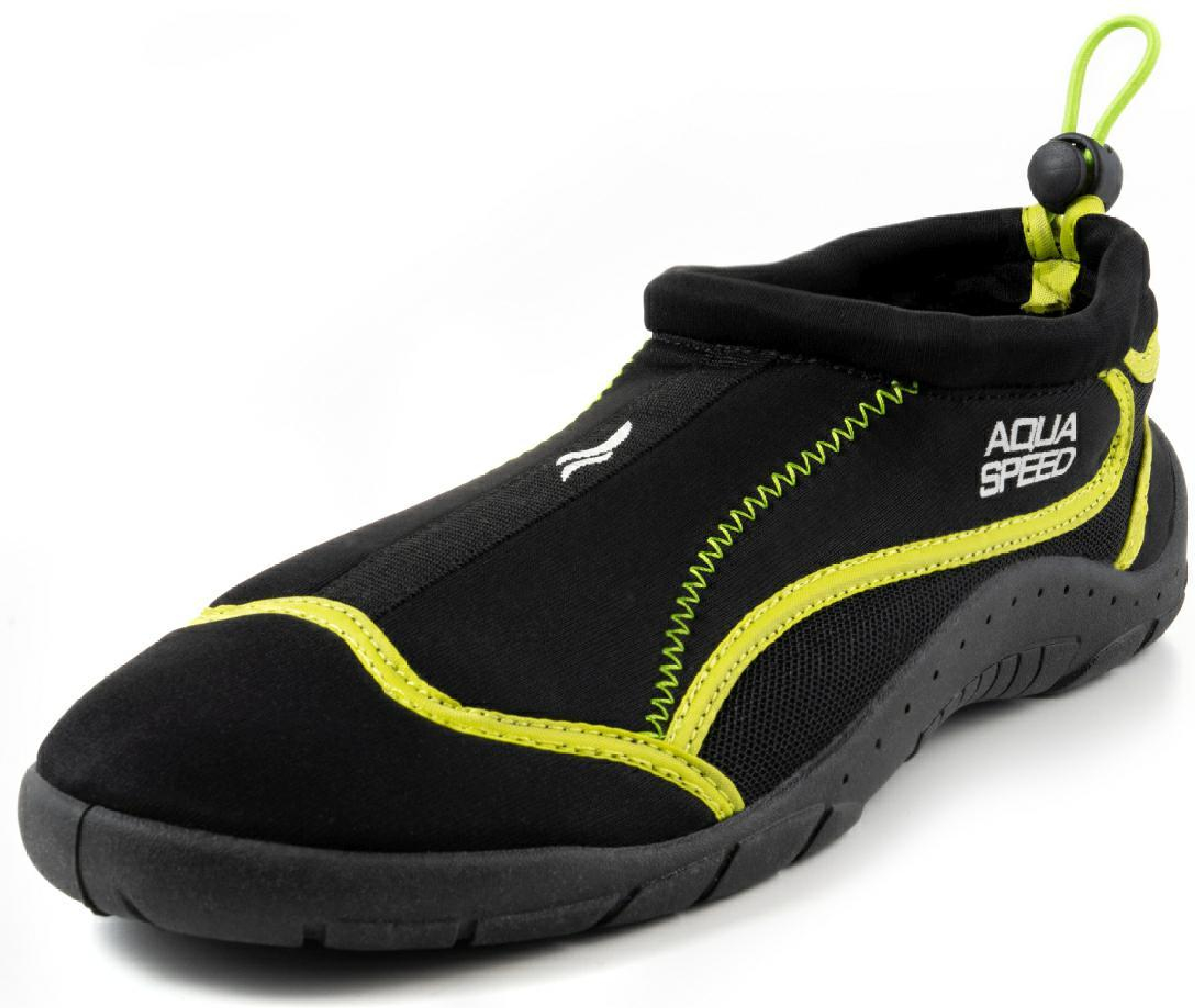 Аквашузы AQUA SPEED Aqua Shoe Model 28B 704-78 39 черные/желтые фото 