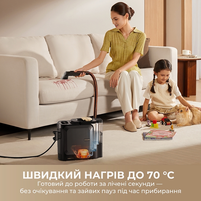 Моющий пылесос для ковров и тканей Dreame N20 Steam (HNR27A) фото4