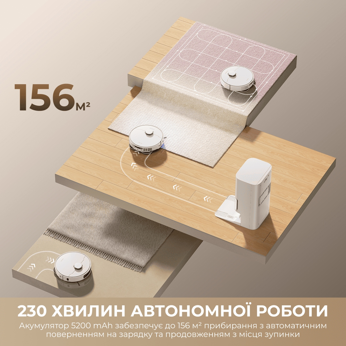 Робот-пилосос Dreame L40 Ultra WH/BK (RTD31TE)фото