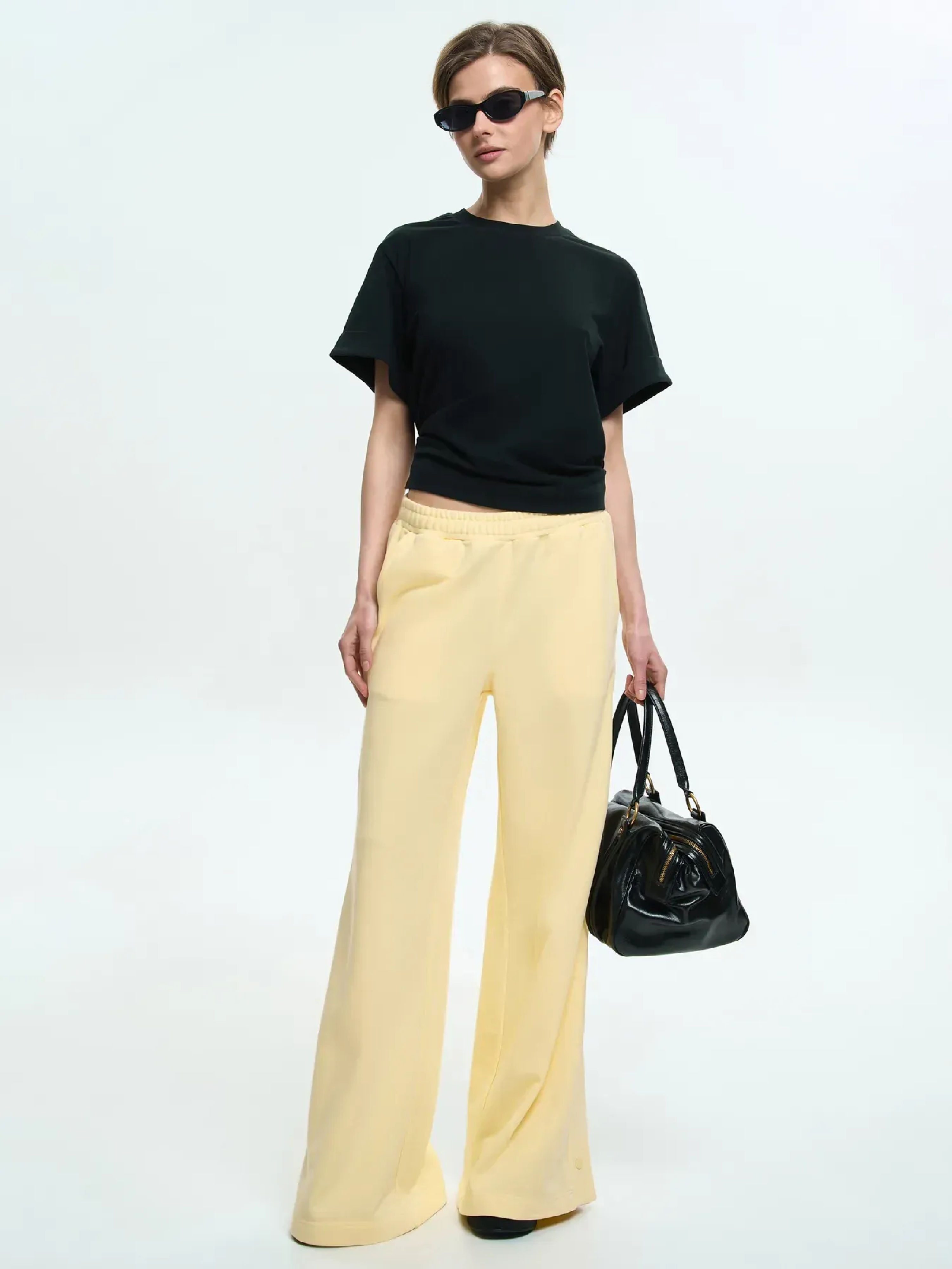 Футболка хлопковая женская Roza 250708 L черная фото 