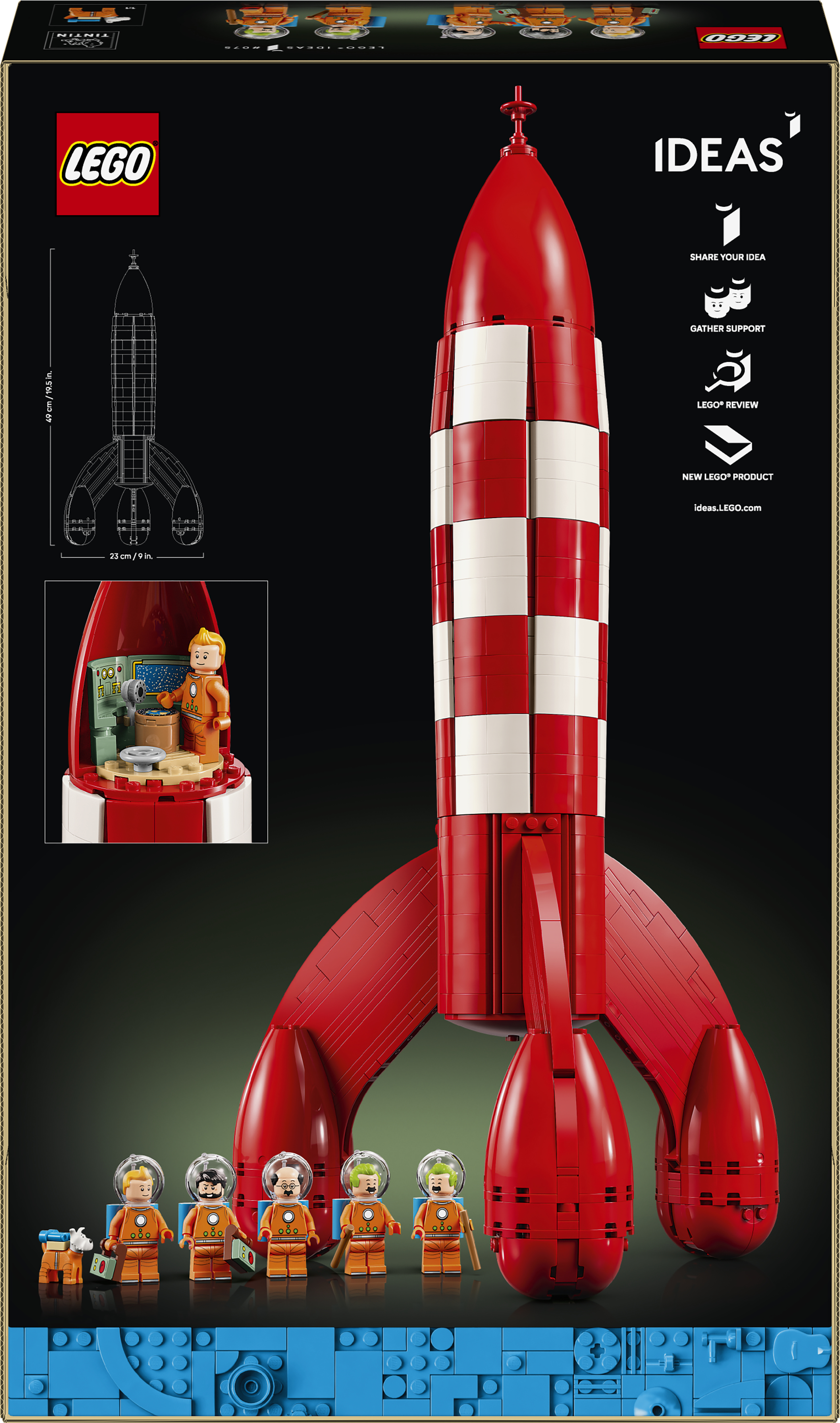 LEGO 21367 Ideas Лунная ракета TINTIN фото 12