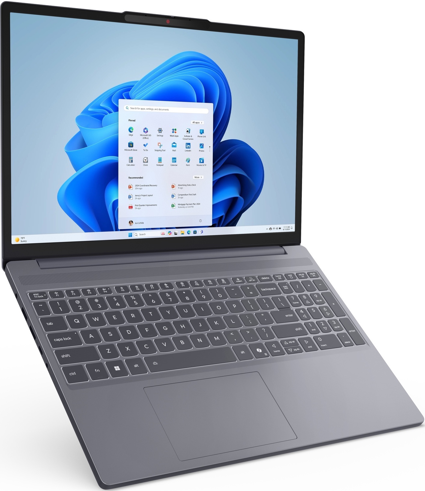 LENOVO IdeaPad Slim 3 15ARP10 Luna Grey (83K700TXRA) фото 