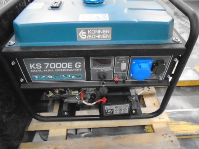 Генератор газо-бензиновый Konner&Sohnen KS 7000E G, 230В, 5.5кВт (KS7000EG) фото 3