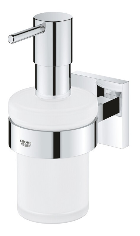 Дозатор для жидкого мыла Grohe QuickFix Start Cube с держателем, хром (41098000) фото 