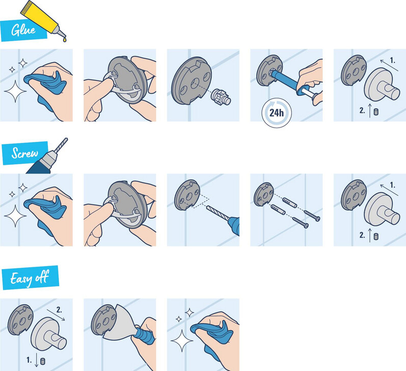 Дозатор для жидкого мыла Grohe QuickFix Start Cube с держателем, хром (41098000) фото 