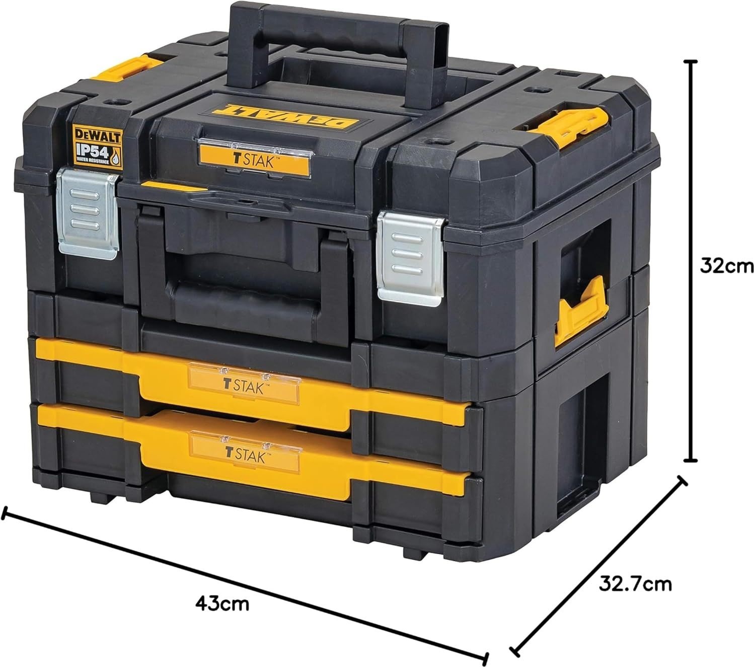 Ящик для инструмента DeWalt TSTAK 2.0 430х327х320мм полипропилен (DWST83395-1) фото 4
