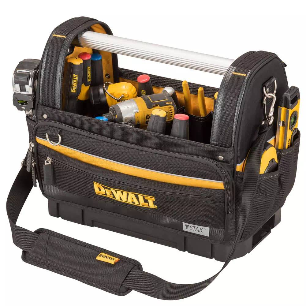 Сумка для інструменту DeWalt відкрита, жорстка конструкція, поліестер 1200D, 450x350x250мм (DWST82990-1)фото