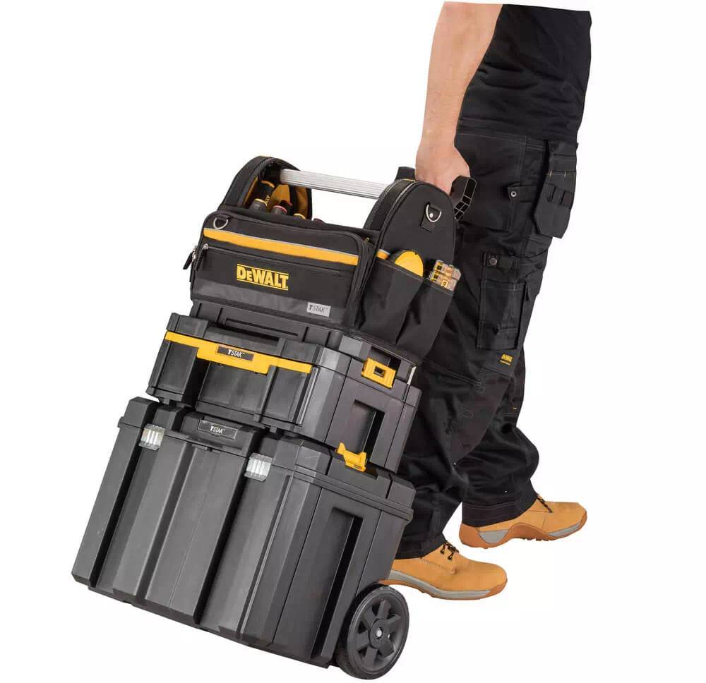 Сумка для інструменту DeWalt відкрита, жорстка конструкція, поліестер 1200D, 450x350x250мм (DWST82990-1)фото
