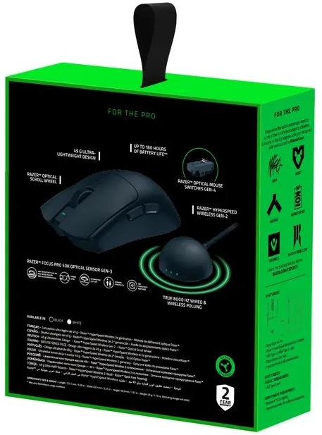 Ігрова миша Razer Viper V4 PRO Wireless Black (RZ01-05630100-R3G1)фото