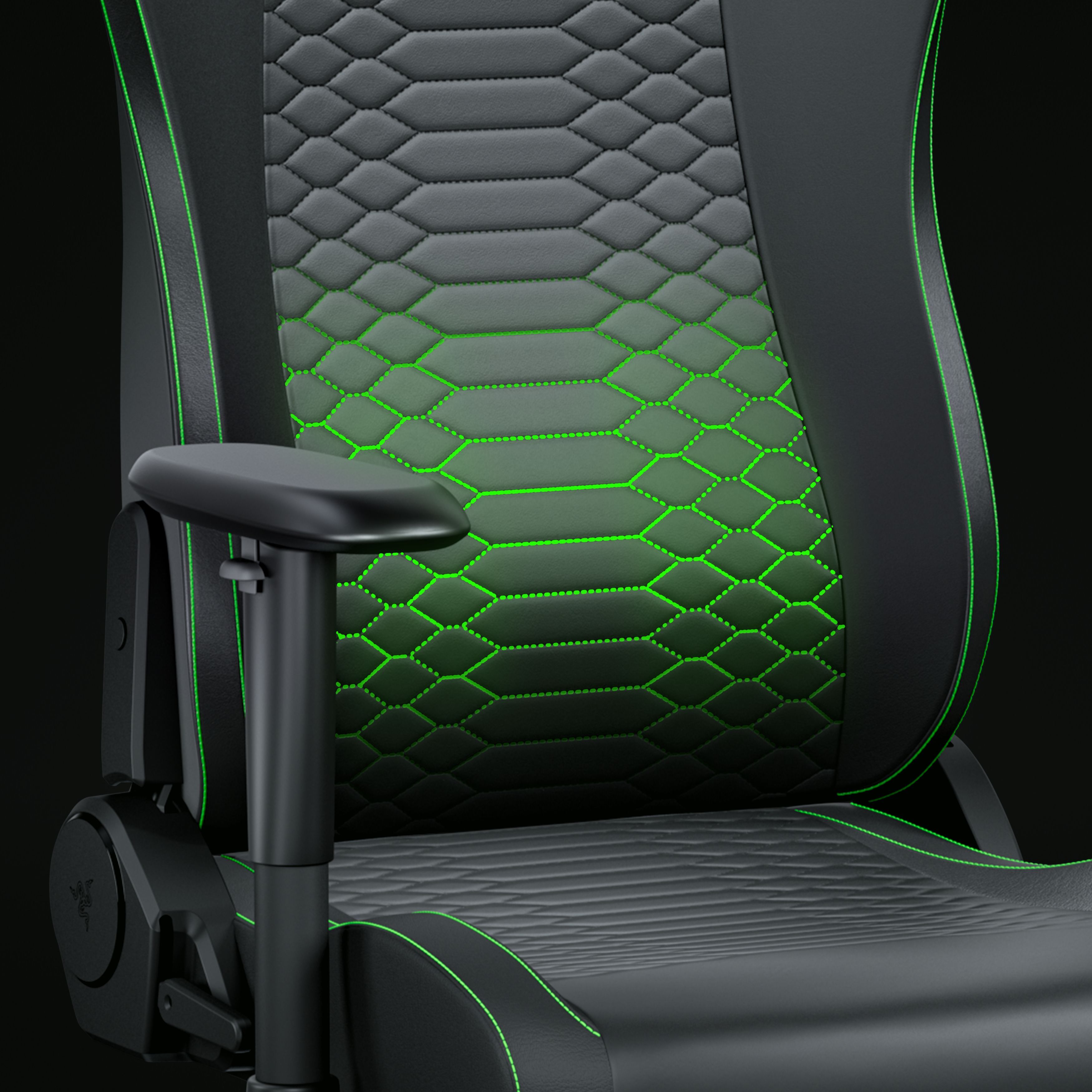 Кресло игровое Razer Iskur V2 X Black/Green (RZ38-05310700-R3G1) фото 6