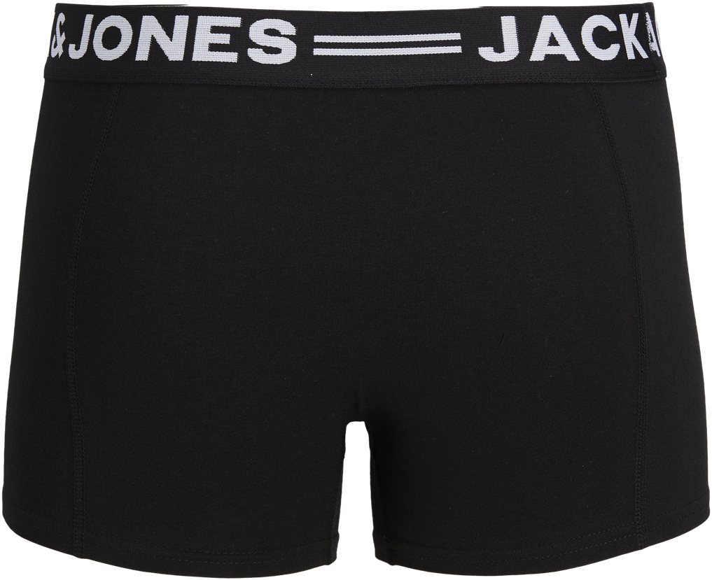 Набор трусов-боксеров мужские Jack &amp; Jones Sense Trunks 3-Pack Noos 12081832 XL 3 шт черные фото 