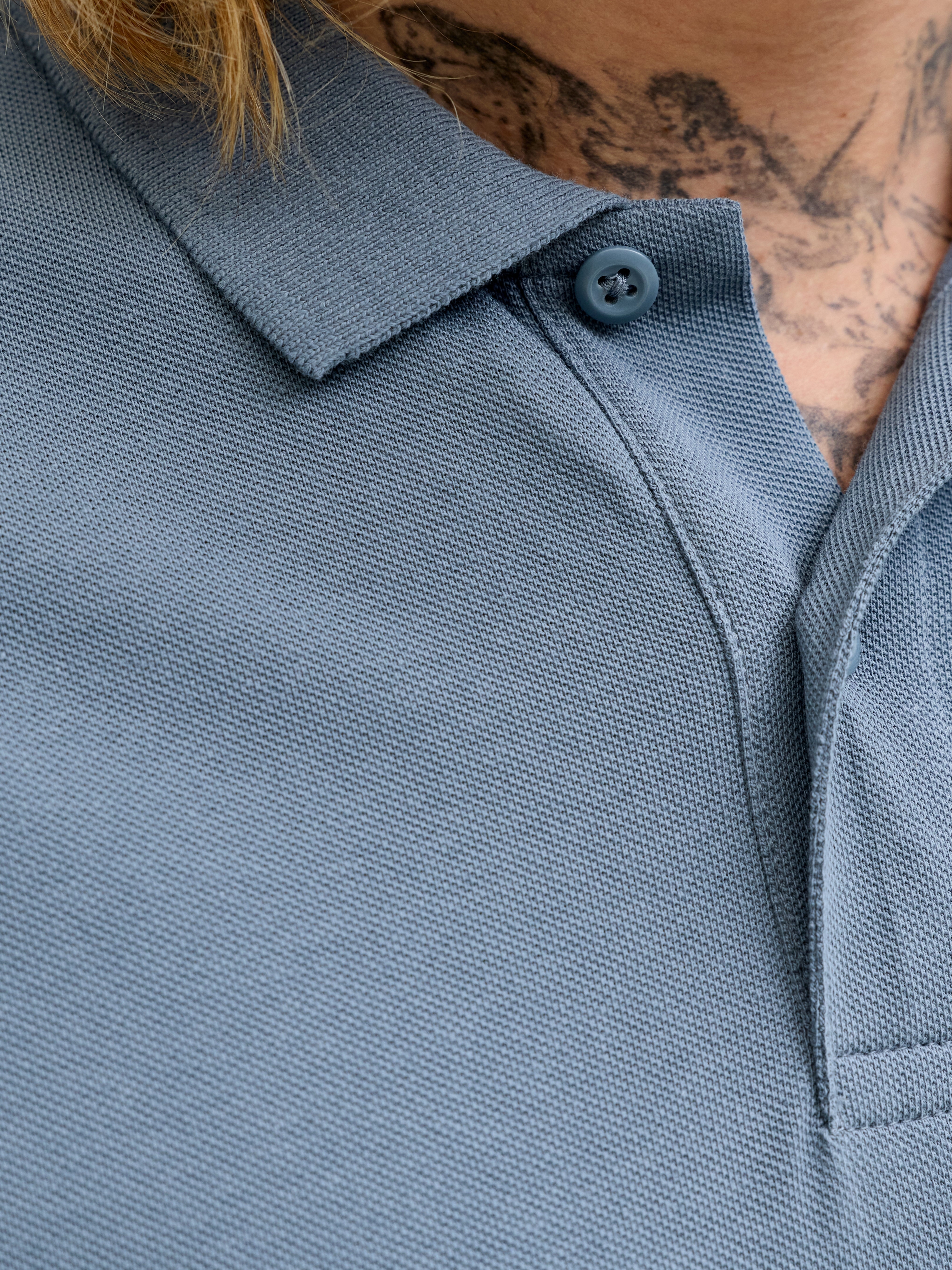 Поло чоловіче Jack &amp; Jones Jjebasic Polo Ss Noos 12136516 XL блакитнефото