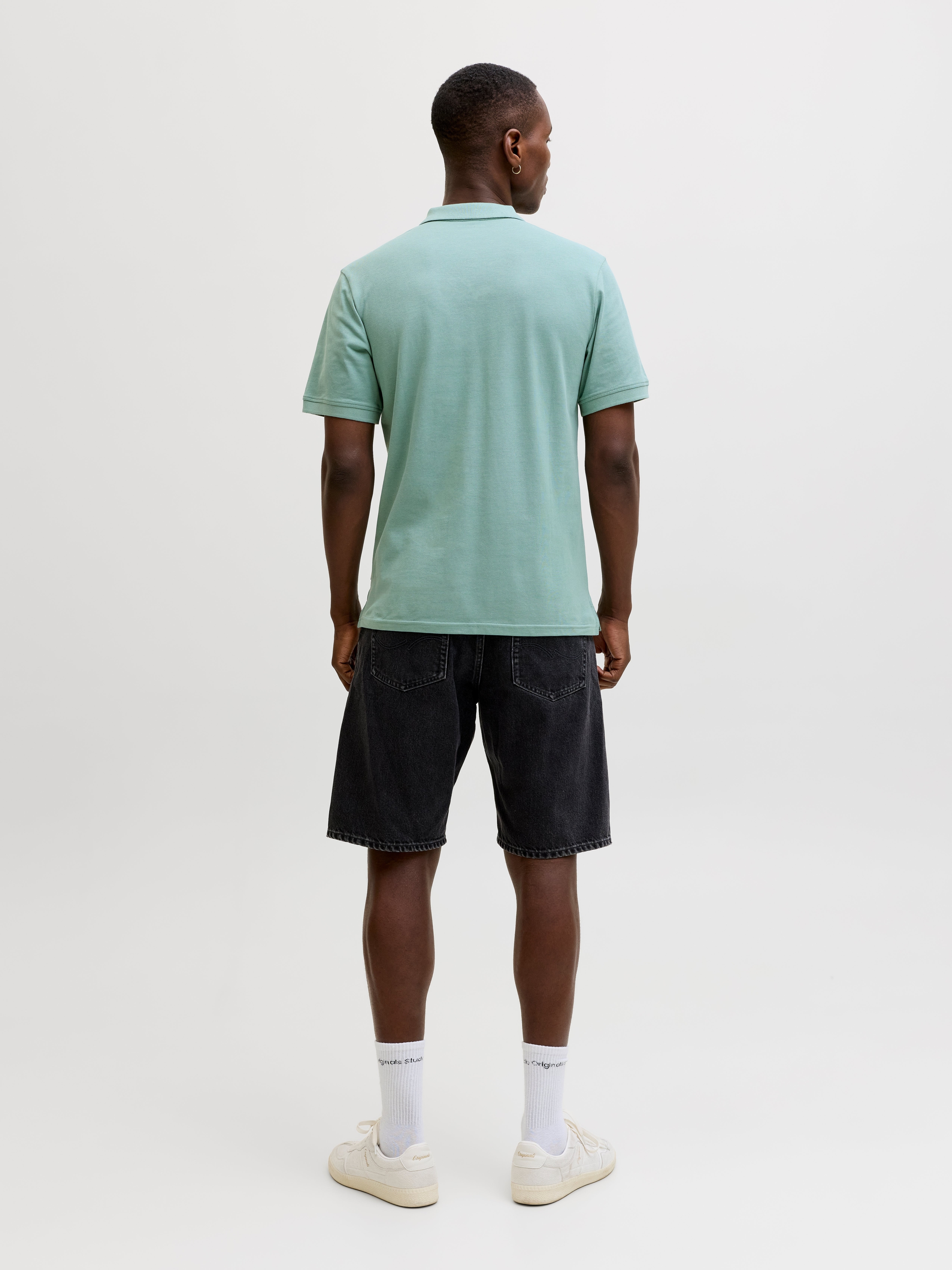 Поло мужское Jack &amp; Jones Jjebasic Polo Ss Noos 12136516 M мятное фото 