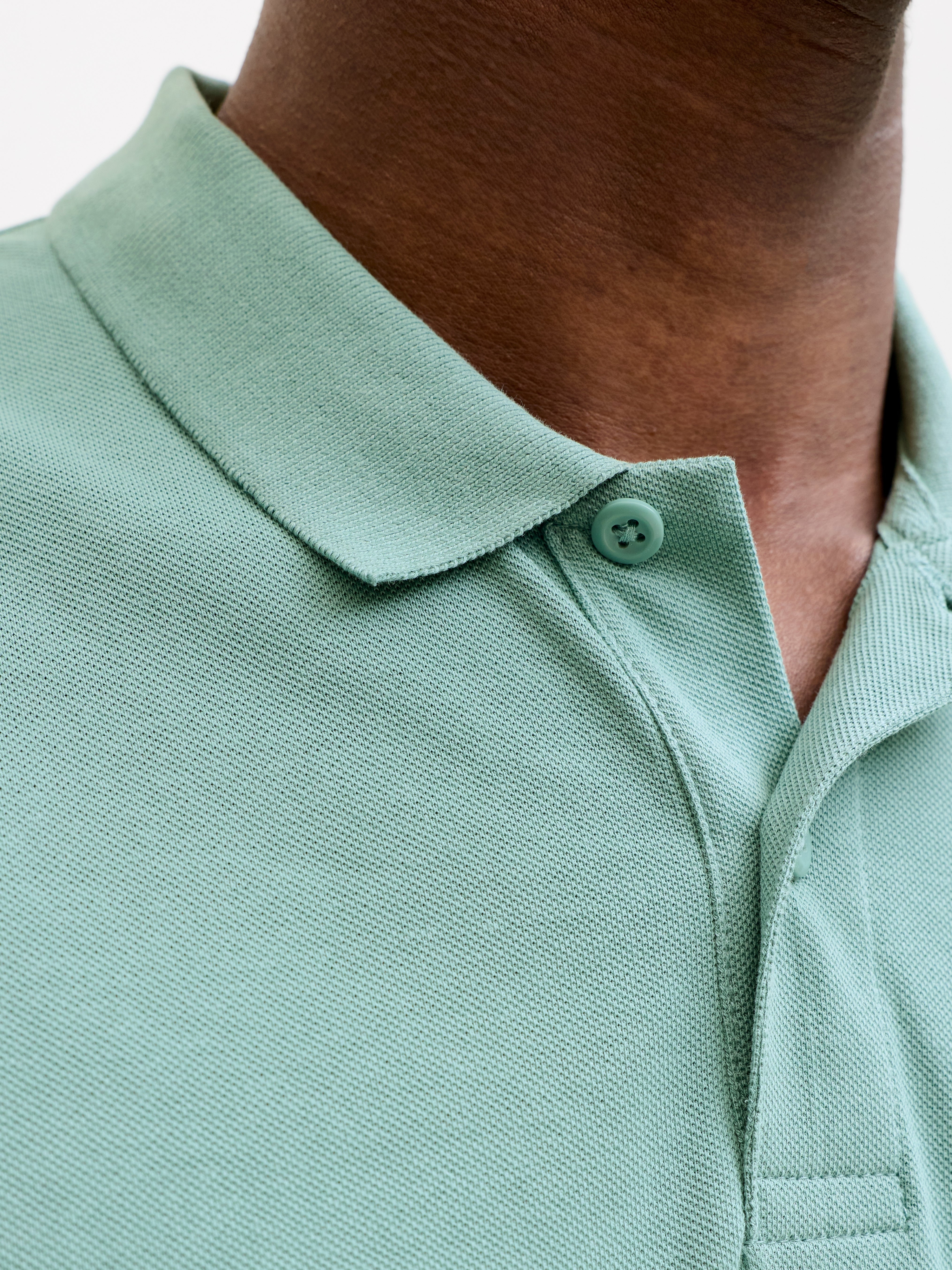 Поло мужское Jack &amp; Jones Jjebasic Polo Ss Noos 12136516 L мятное фото 