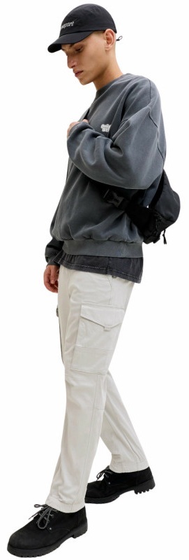 Брюки мужские Jack &amp; Jones Jpstpaul Flake Cargo Noos 12139912 30-32 светло-серые фото 