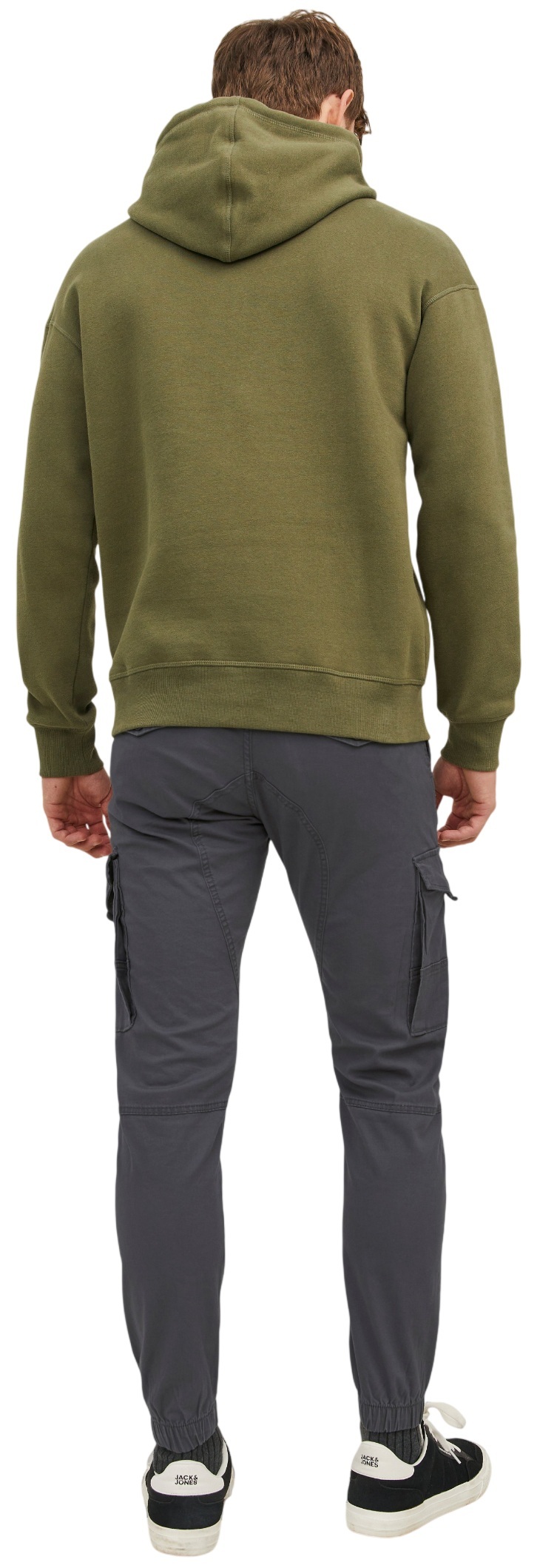 Штани чоловічі Jack &amp; Jones Jpstpaul Flake Cargo Asphalt Noos 12140326 34-32 темно-сіріфото