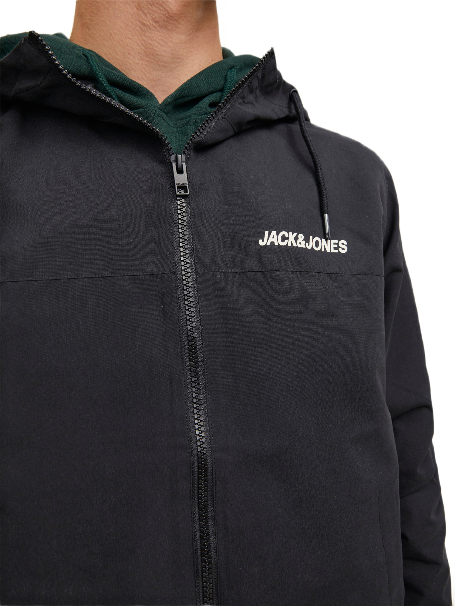 Ветровка мужская Jack &amp; Jones Jjerush Hood Bomber Noos 12200208 XL черная фото 