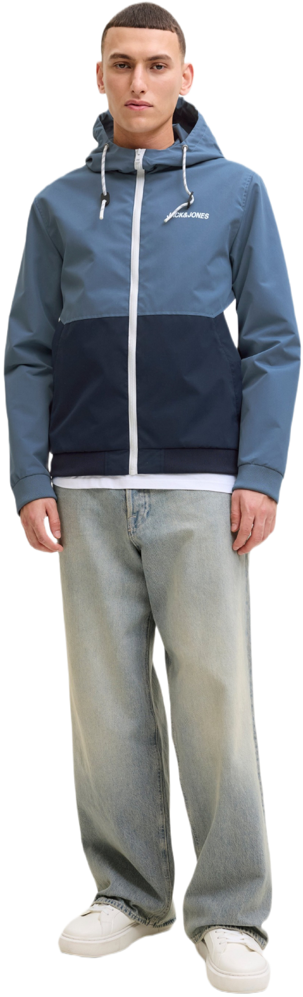 Ветровка мужская Jack &amp; Jones Jjerush Hood Bomber Noos 12200208 L синяя фото 