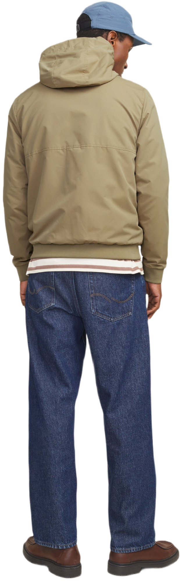 Ветровка мужская Jack &amp; Jones Jjerush Hood Bomber Noos 12200208 S бежевая фото 
