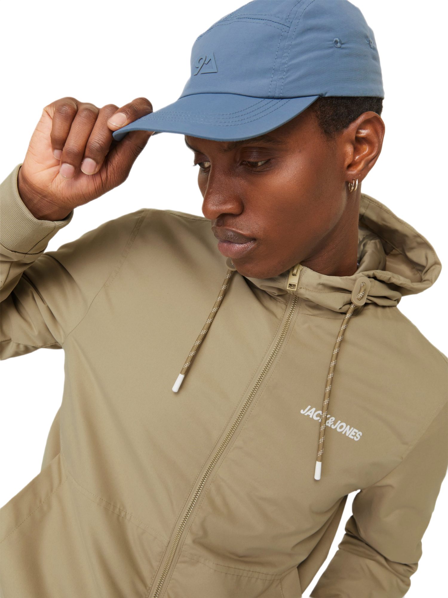 Ветровка мужская Jack &amp; Jones Jjerush Hood Bomber Noos 12200208 S бежевая фото 