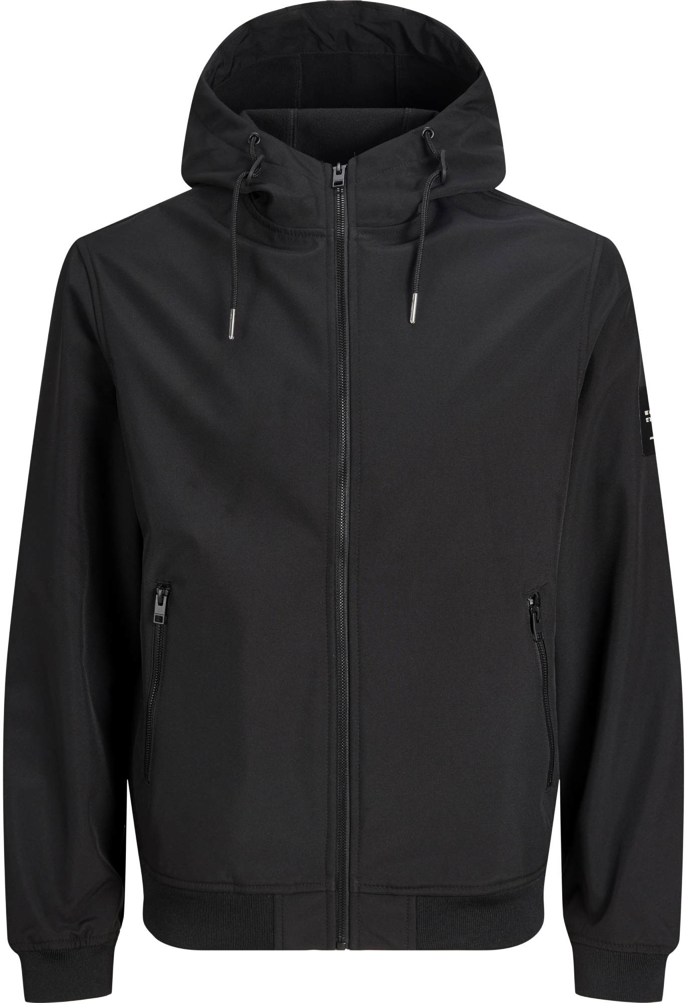 Ветровка мужская Jack &amp; Jones Jjebasic Softshell Hood Noos 12236300 M черная фото 