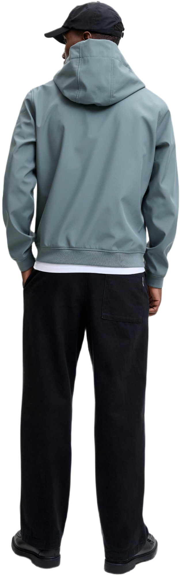 Ветровка мужская Jack &amp; Jones Jjebasic Softshell Hood Noos 12236300 L серо-зеленая фото 