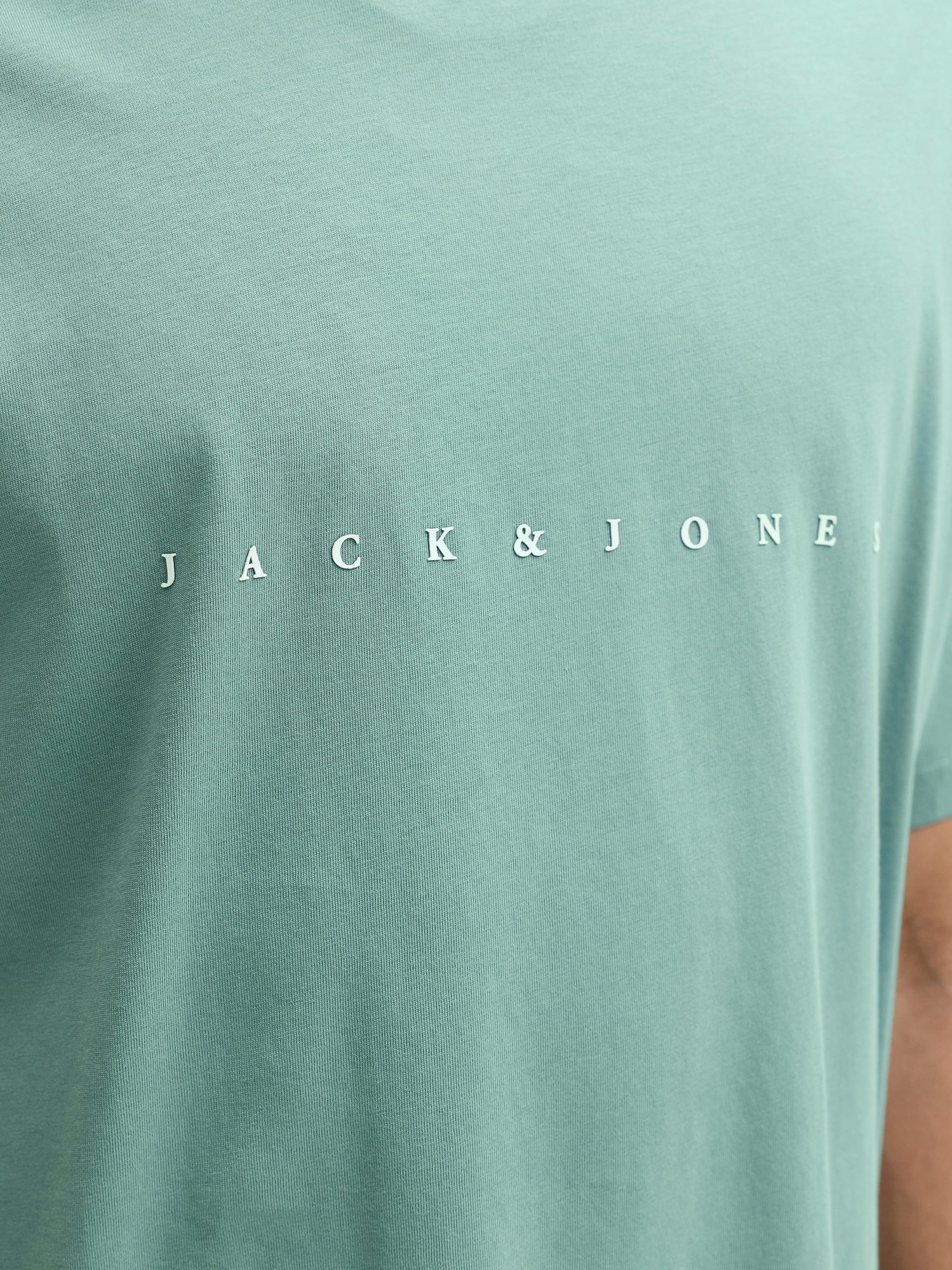Футболка хлопковая мужская Jack &amp; Jones Jjestar Jj Tee Ss Noos 12234746 XL мятная фото 