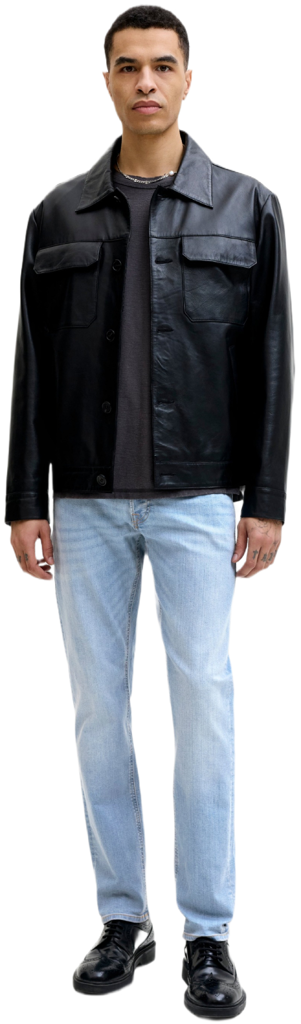 Джинсы мужские Jack &amp; Jones Jjiglenn Jjoriginal Sq 330 Noos 12243593 36-32 голубые фото 