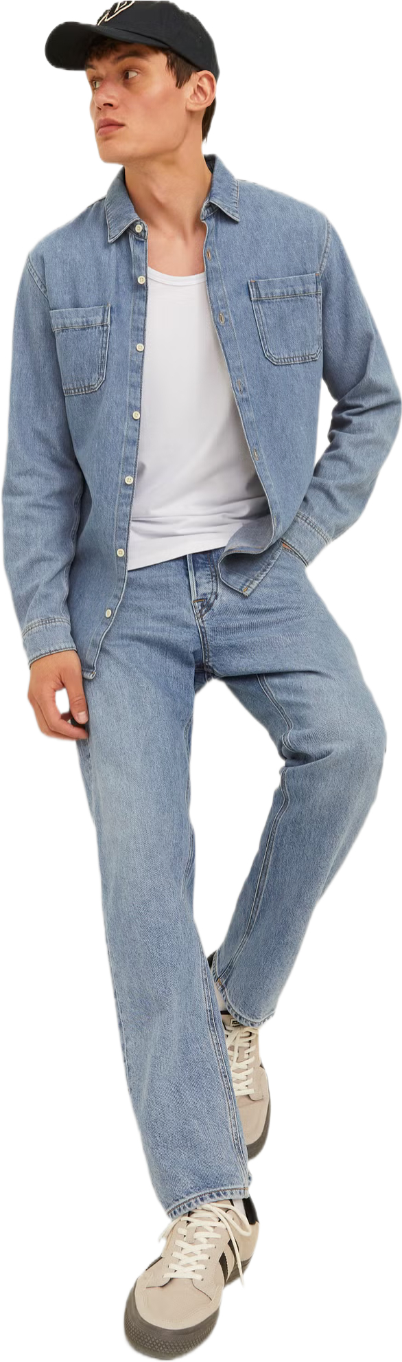 Джинсы мужские Jack &amp; Jones Jjichris Jjclassic Am 479 Noos 12261880 33-32 голубые фото 