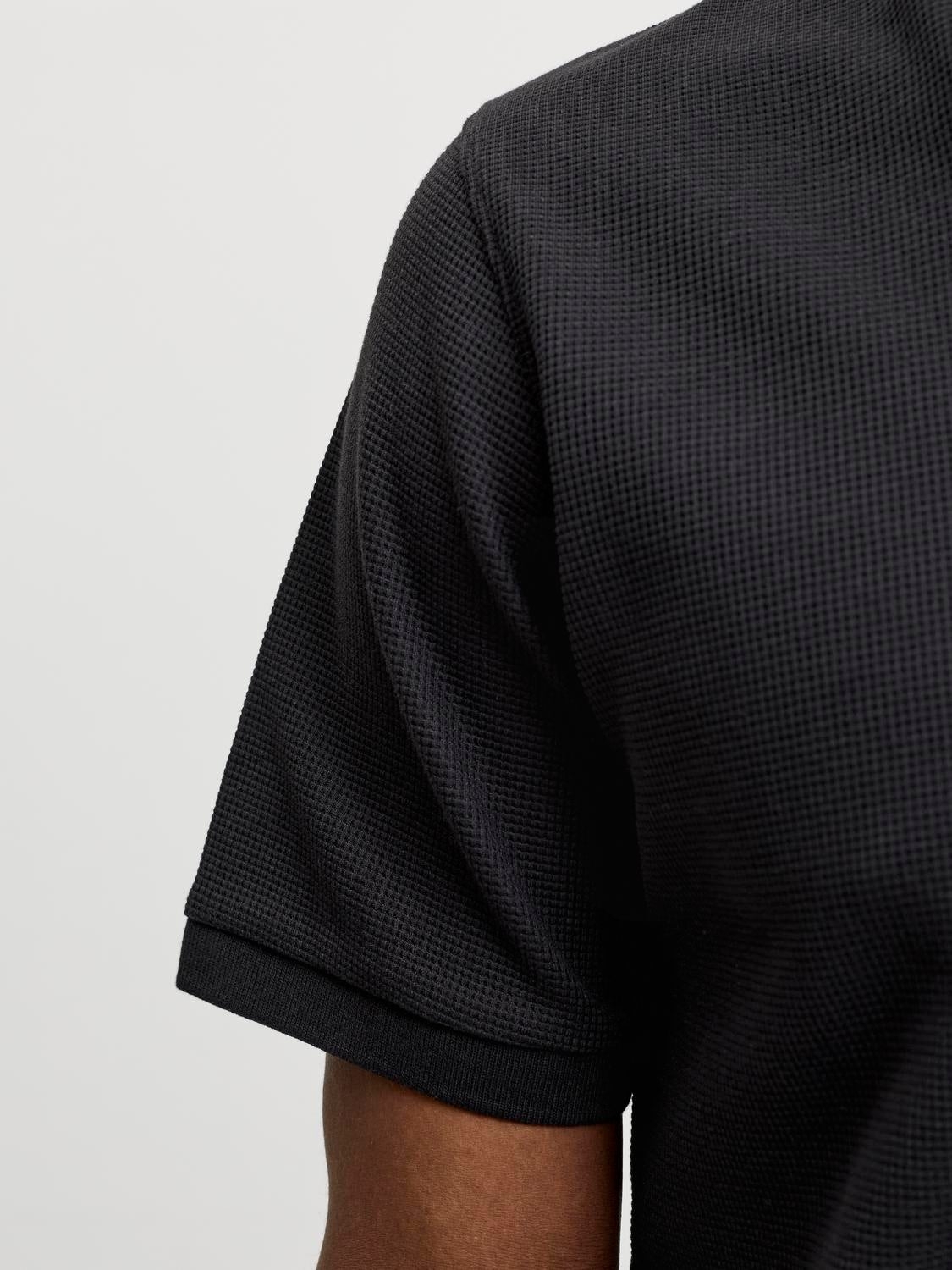 Поло мужское Jack &amp; Jones Jjeaustin Polo Ss Noos 12268130 M черное фото 
