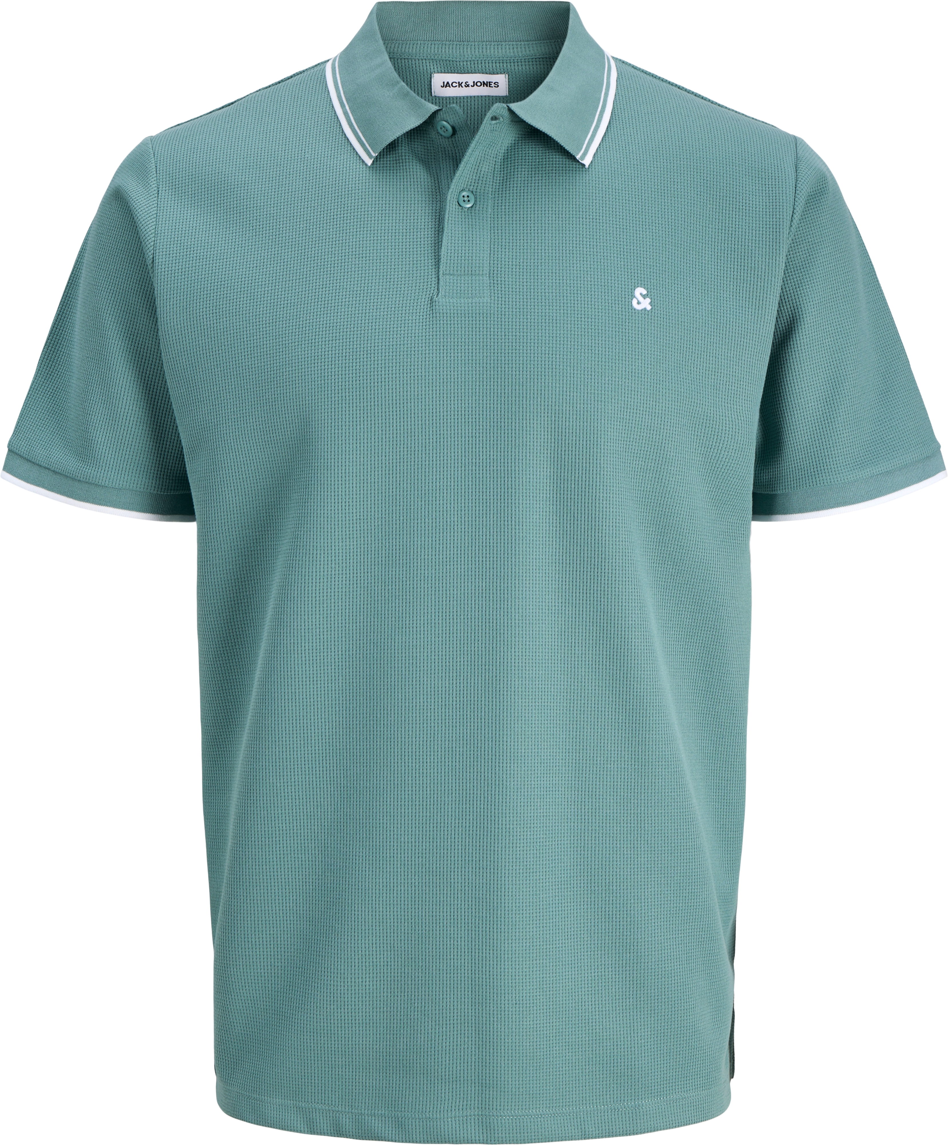 Поло чоловіче Jack &amp; Jones Jjeaustin Polo Ss Noos 12268130 L бірюзовоефото