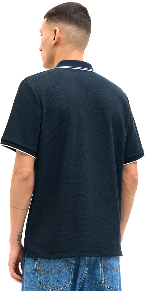 Поло чоловіче Jack &amp; Jones Jjeaustin Polo Ss Noos 12268130 L темно-синєфото