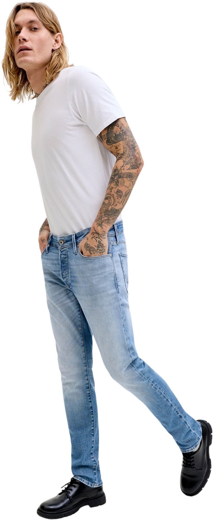 Джинсы мужские Jack &amp; Jones Jjiglenn Jjicon Jos 157 Noos 12289080 30-32 синие фото 