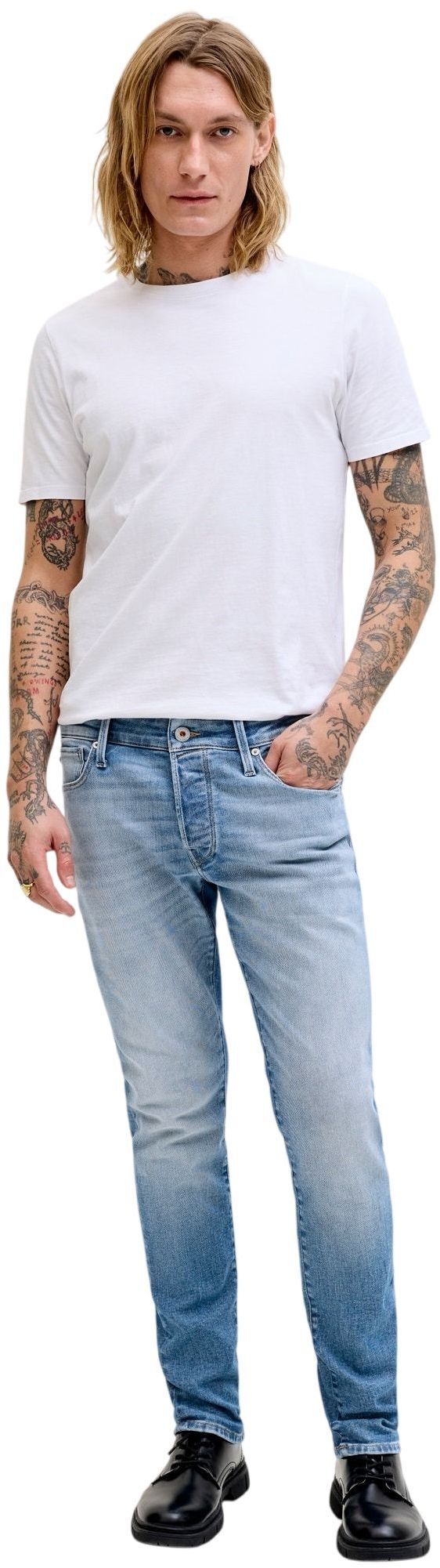 Джинсы мужские Jack &amp; Jones Jjiglenn Jjicon Jos 157 Noos 12289080 31-32 синие фото 