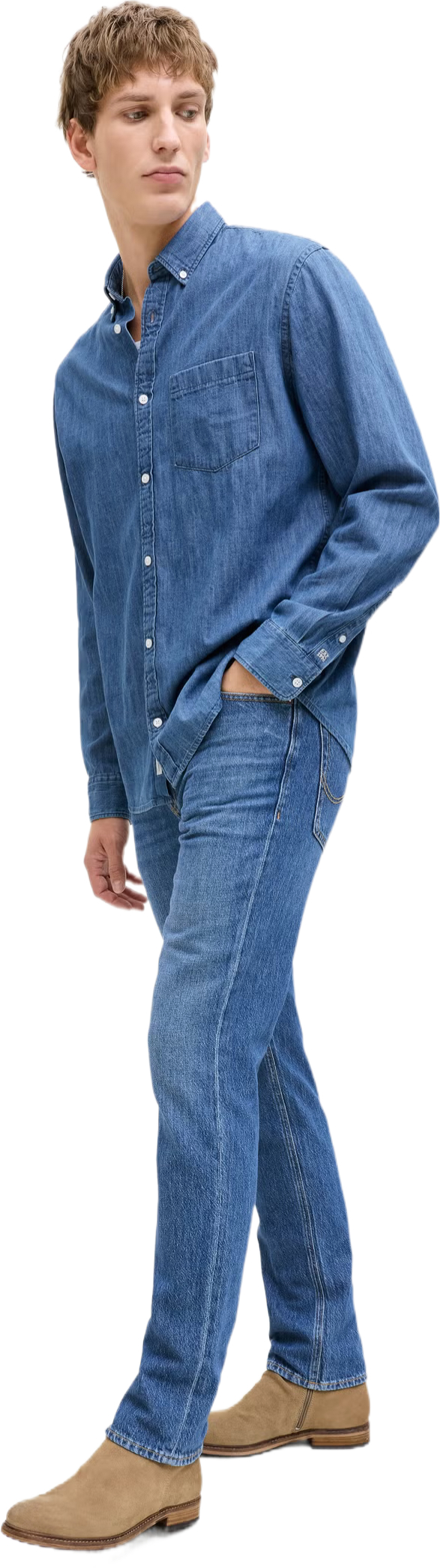 Джинсы мужские Jack &amp; Jones Jjiclark Jjoriginal Ns 415 Noos 12291693 32-32 синие фото 