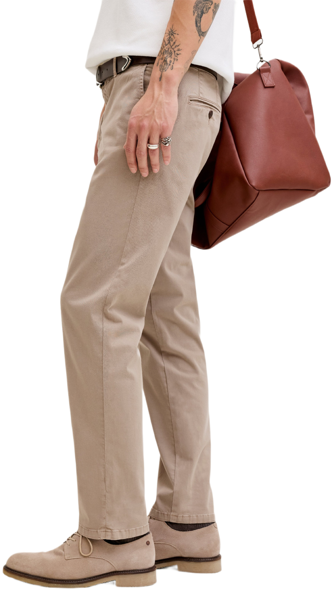 Брюки мужские Jack & Jones Jpstollie Vance Chino Noos 12292970 32-32 бежевые фото 3