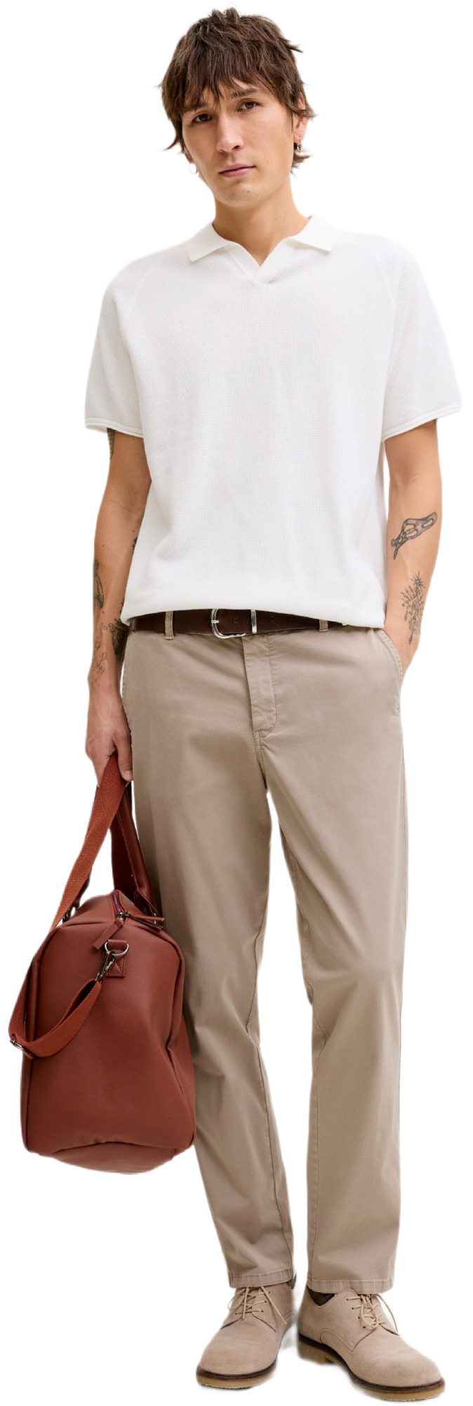 Брюки мужские Jack &amp; Jones Jpstollie Vance Chino Noos 12292970 33-32 бежевые фото 