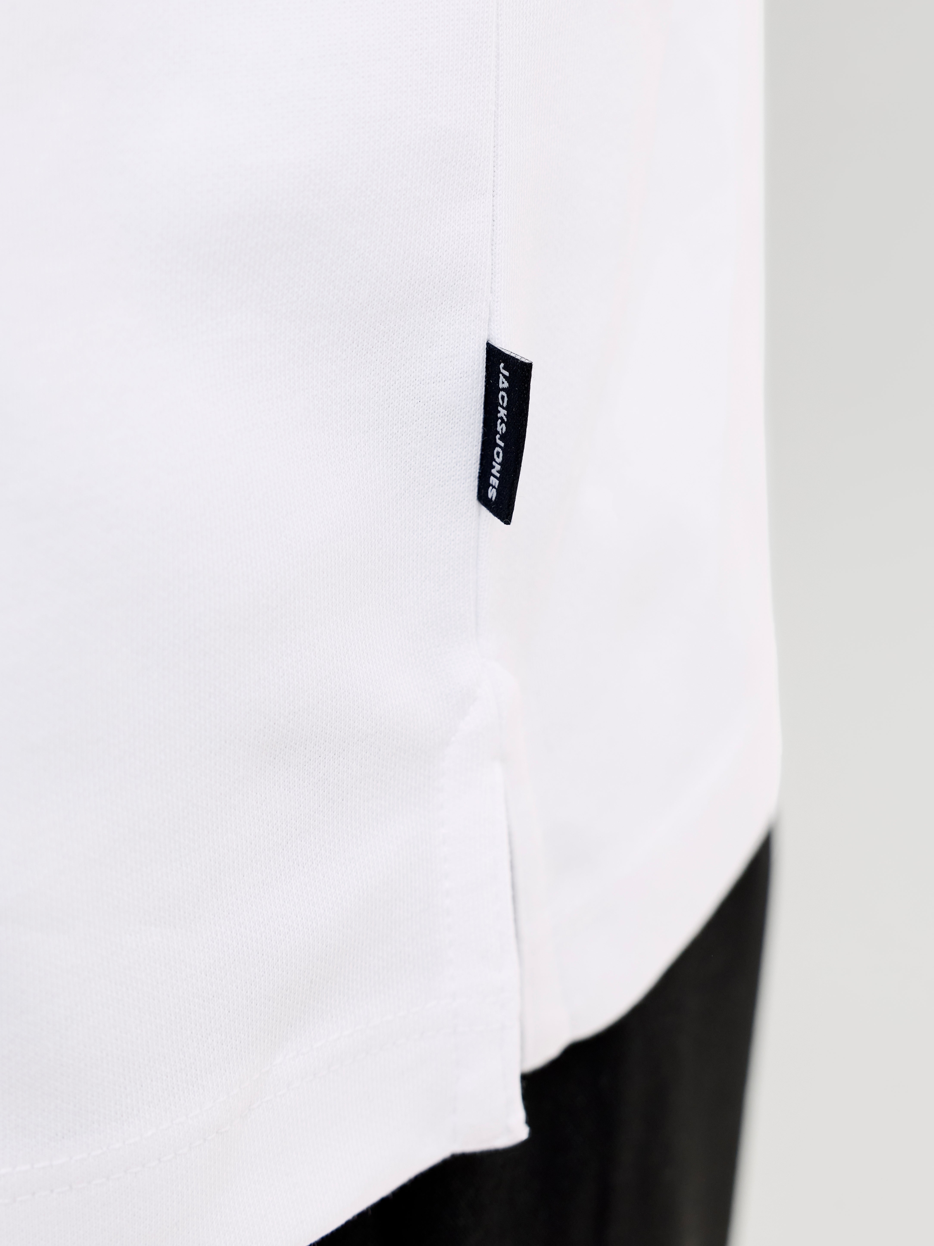 Поло мужское Jack &amp; Jones Jprblaethan Ss Zip Polo Sn 12292992 M белое фото 