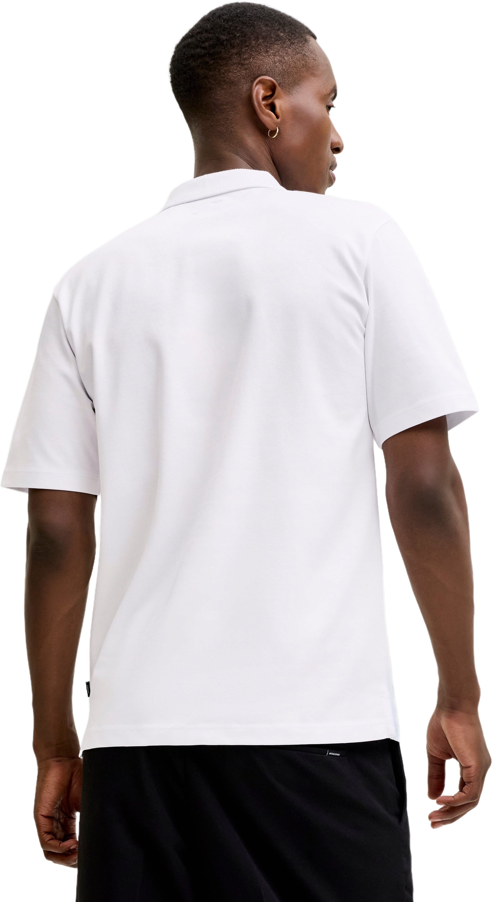 Поло мужское Jack &amp; Jones Jprblaethan Ss Zip Polo Sn 12292992 M белое фото 