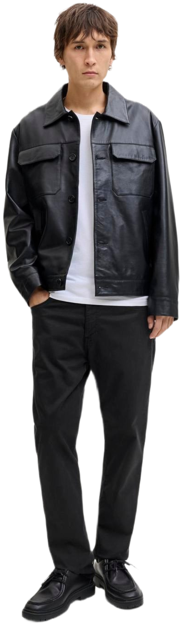 Штани чоловічі Jack &amp; Jones Jpstclark Finn Pants Sn 12293328 34-32 чорніфото