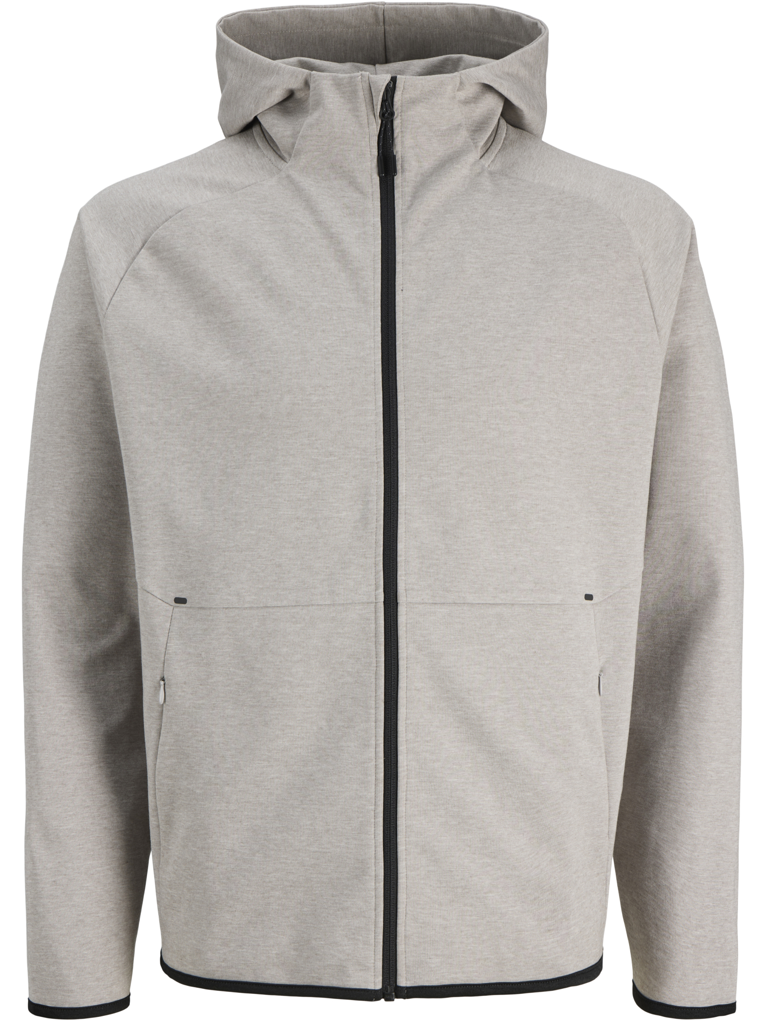 Толстовка чоловіча Jack &amp; Jones Jjebase Sweat Zip Hood Sn 12289209 S світло-сірафото