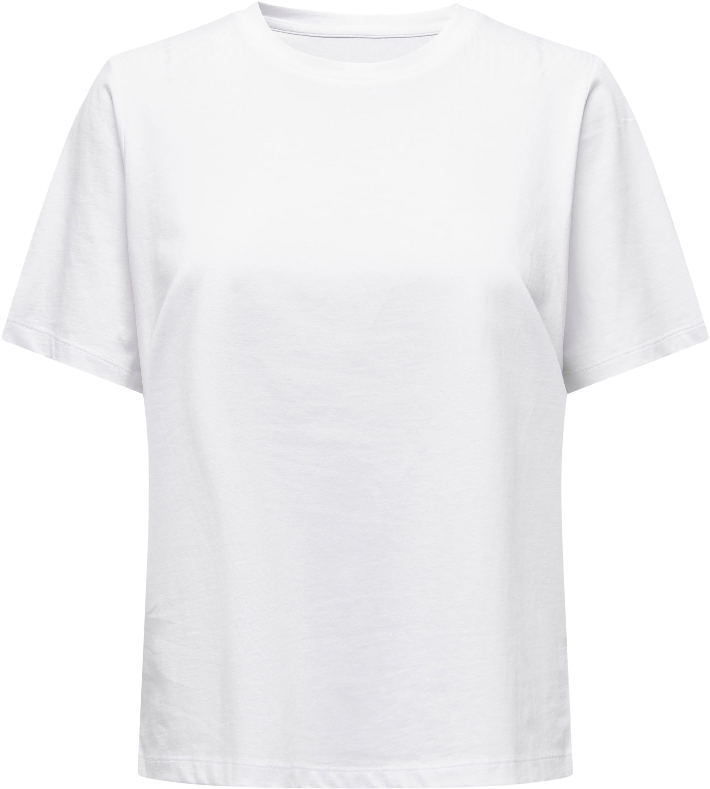 Футболка хлопковая женская ONLY Onlonly S/S Tee Jrs Noos 15270390 S белая фото 