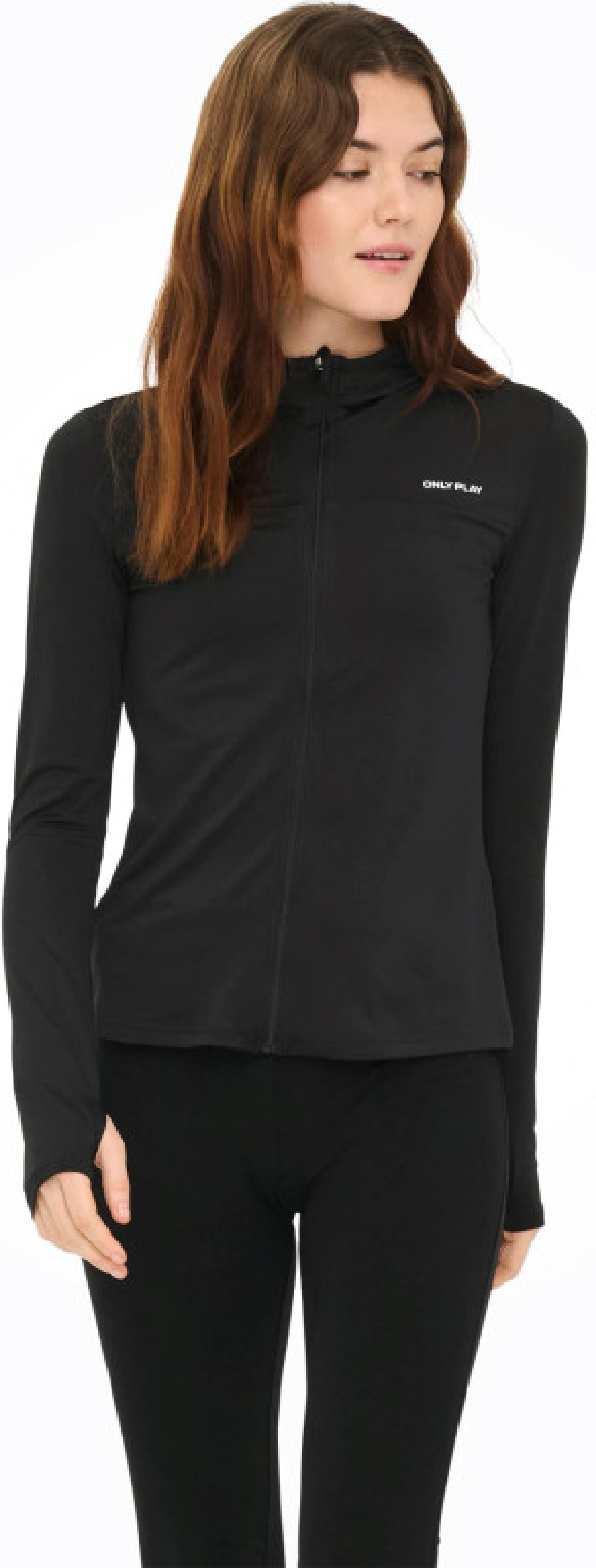 Спортивная кофта женская Only Play Onpmila Hood Fz Ls Top Noos 15274630 M черная фото4