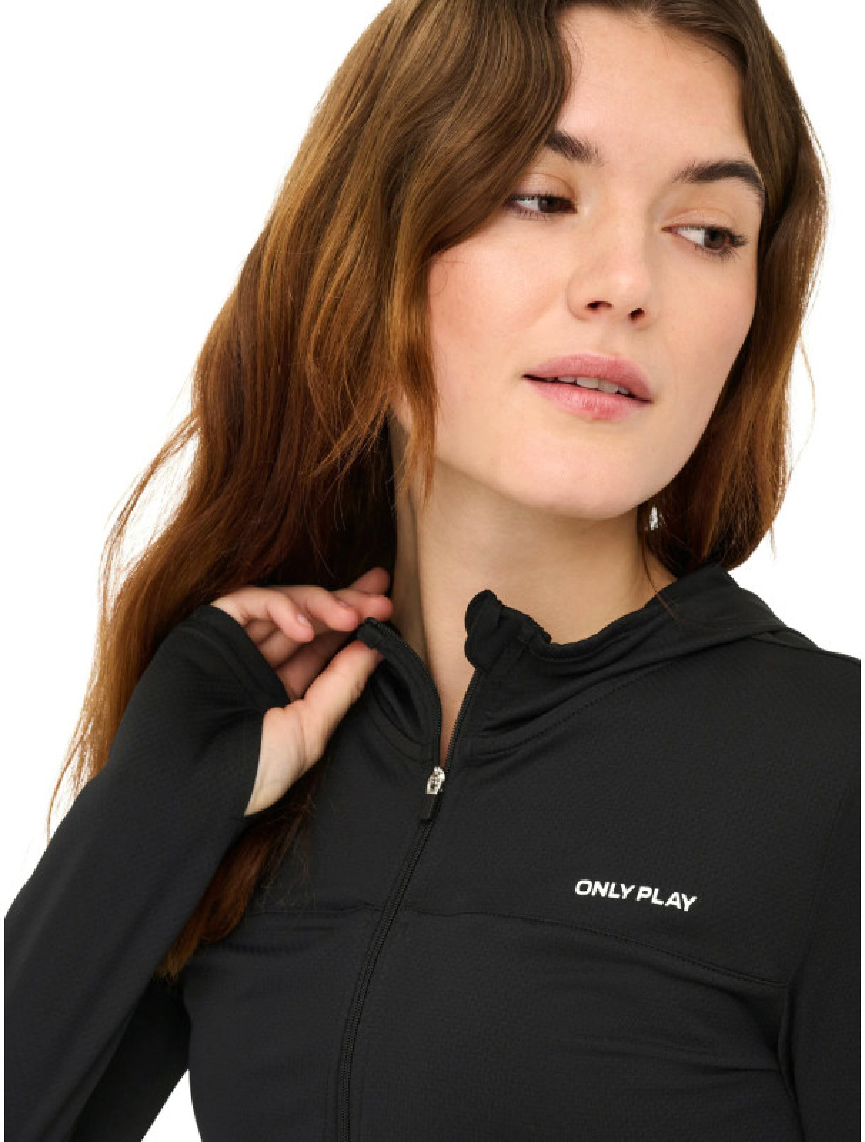 Спортивная кофта женская Only Play Onpmila Hood Fz Ls Top Noos 15274630 M черная фото5