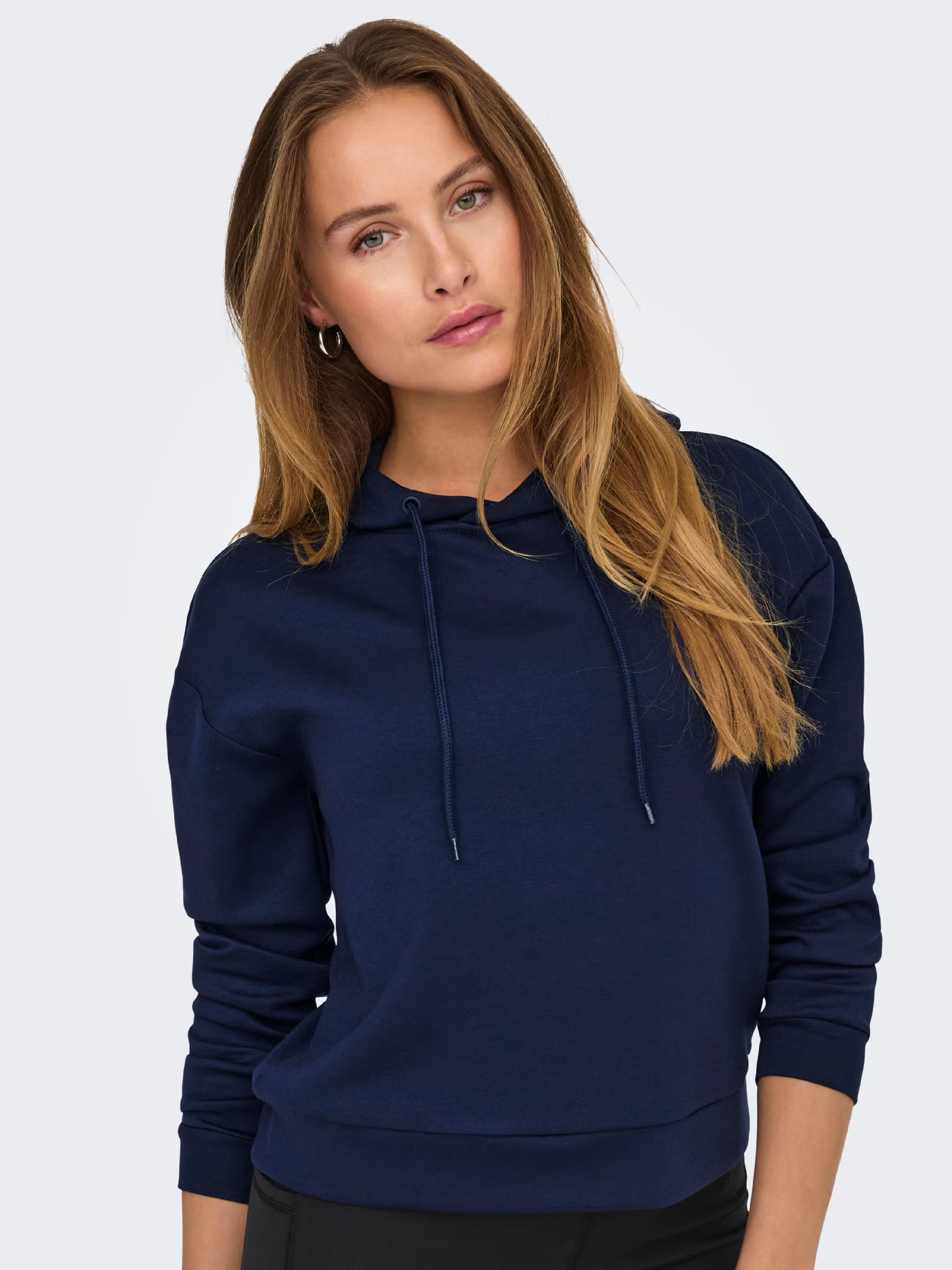 Худі жіноче Only Play Onplounge Hood Ls Swt Noos 15245850 S темно-синєфото