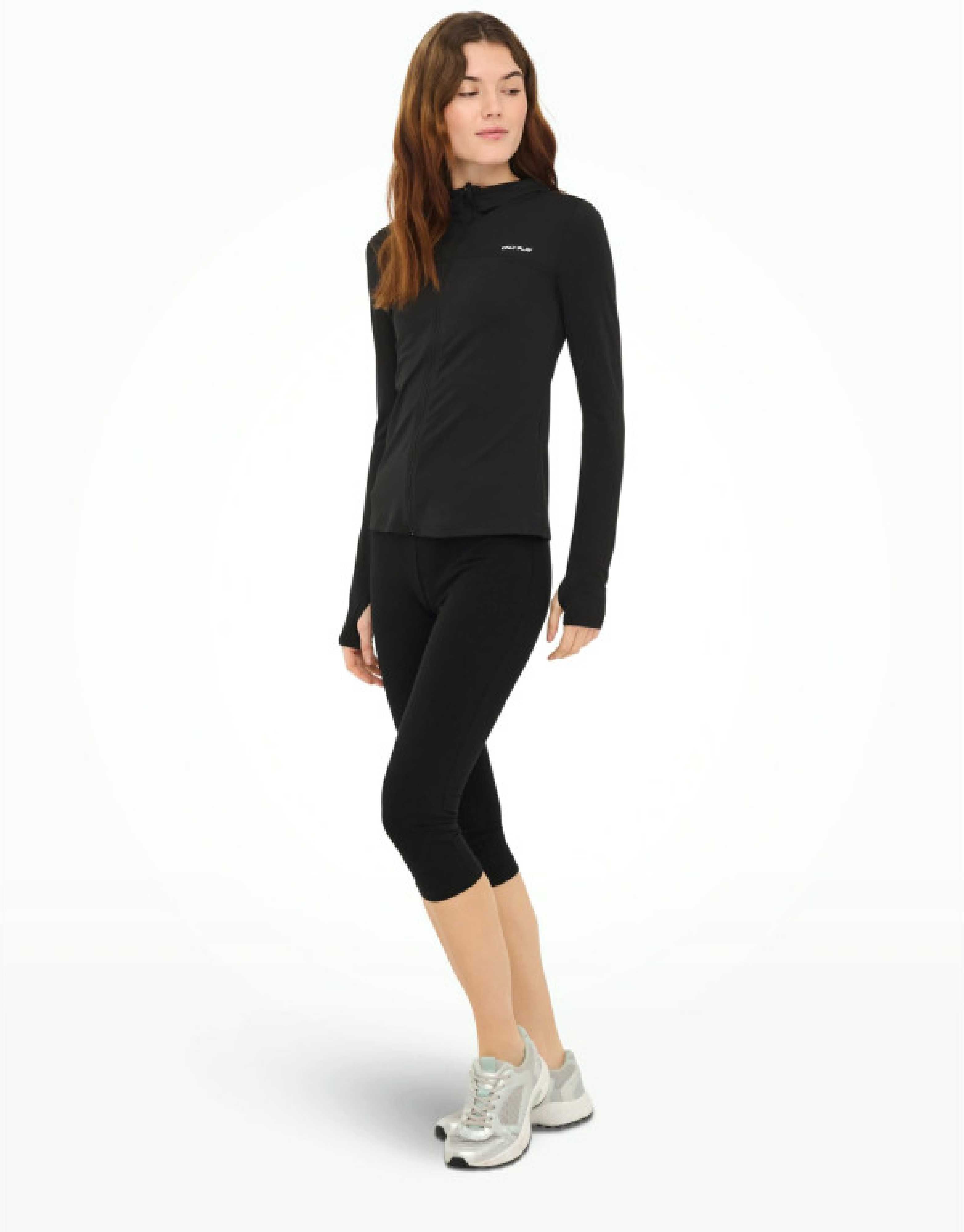 Спортивная кофта женская Only Play Onpmila Hood Fz Ls Top Noos 15274630 L черная фото3