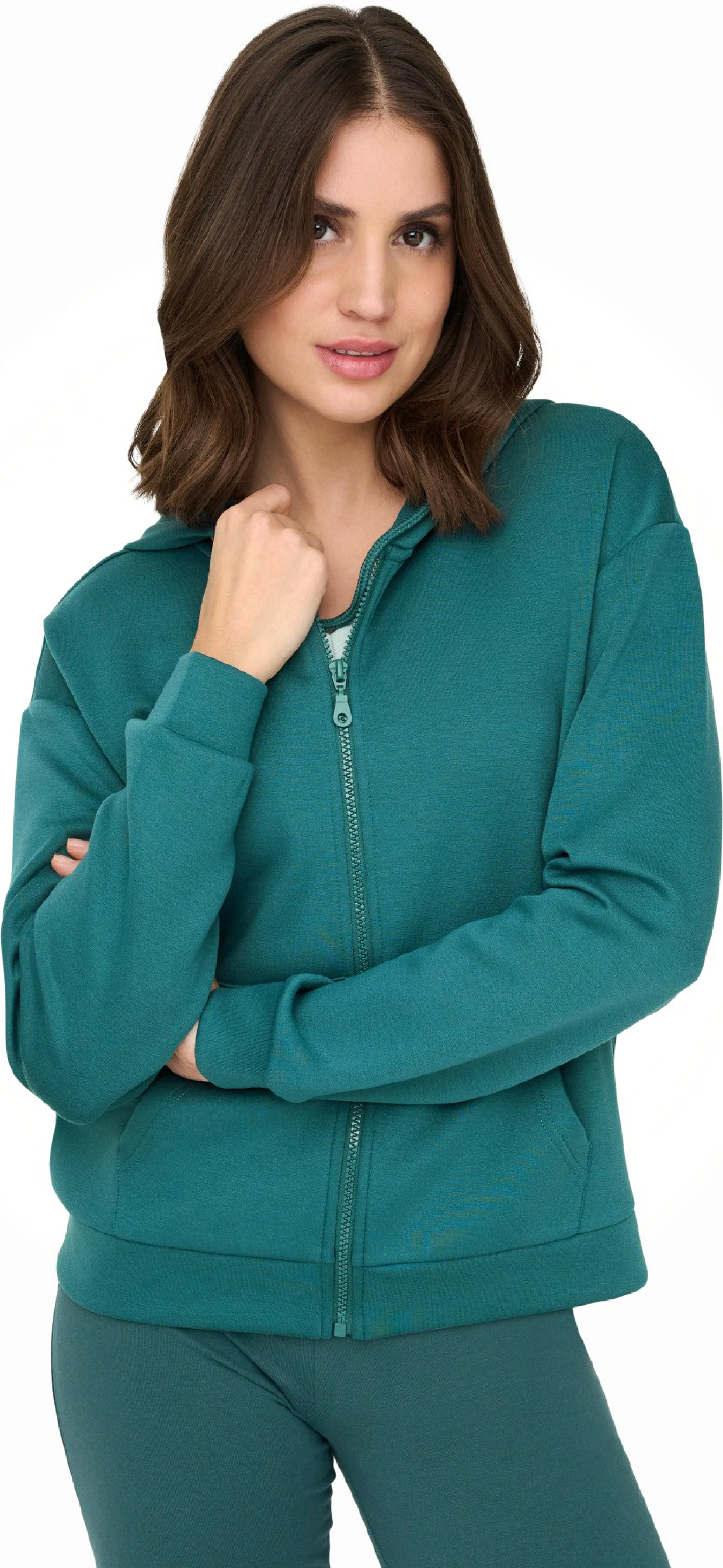 Толстовка женская Only Play Onplounge Hood Fz Ls Swt Noos 15325576 XS бежевая фото4