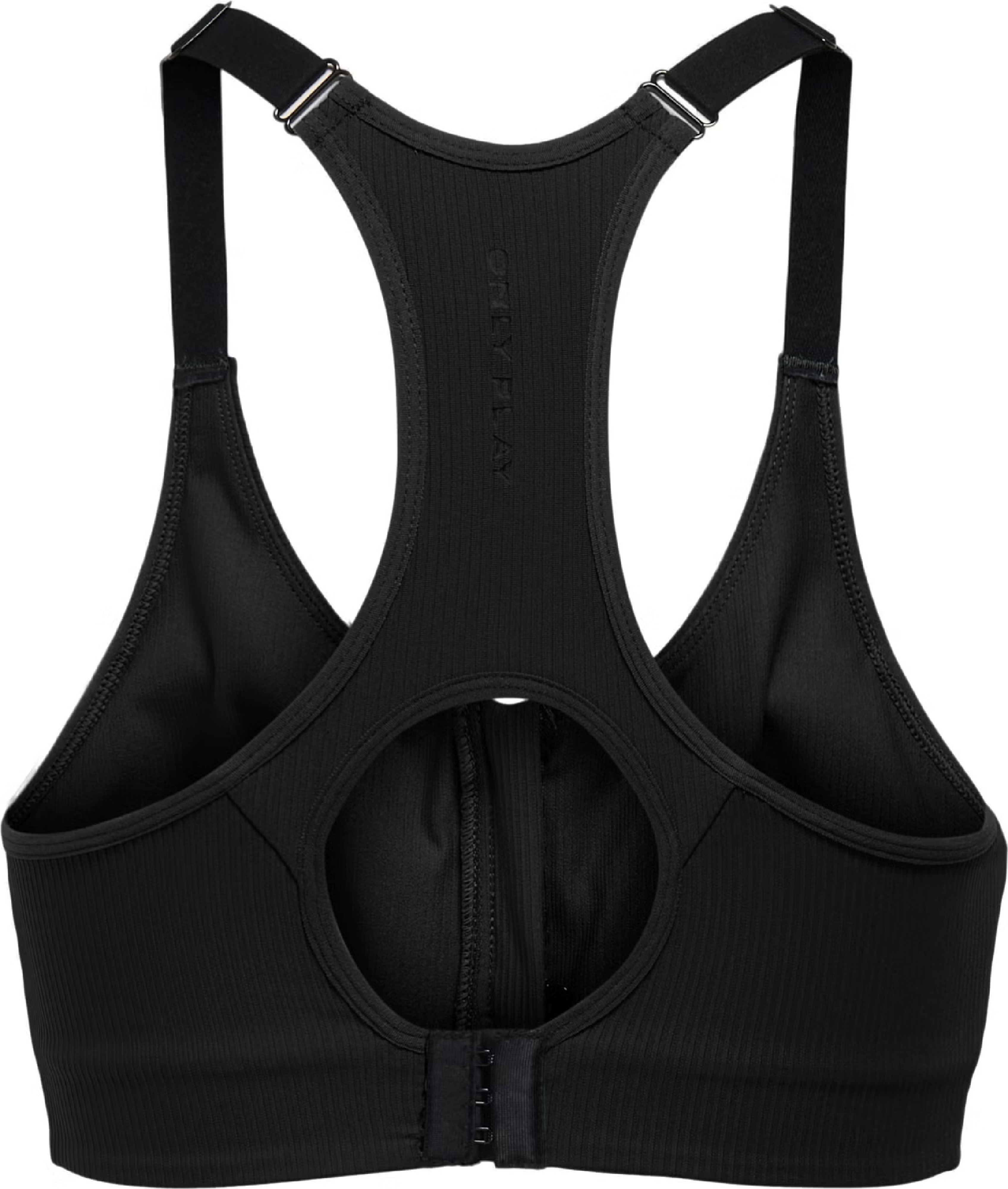 Топ Only Play Onpjana-3 Zip Sports Bra Noos 15338715 S черный фото 